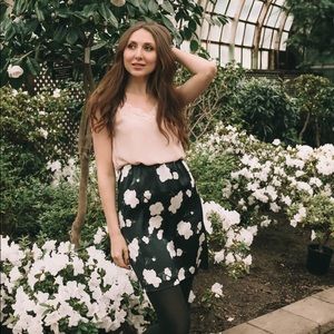 Club Monaco silk skirt